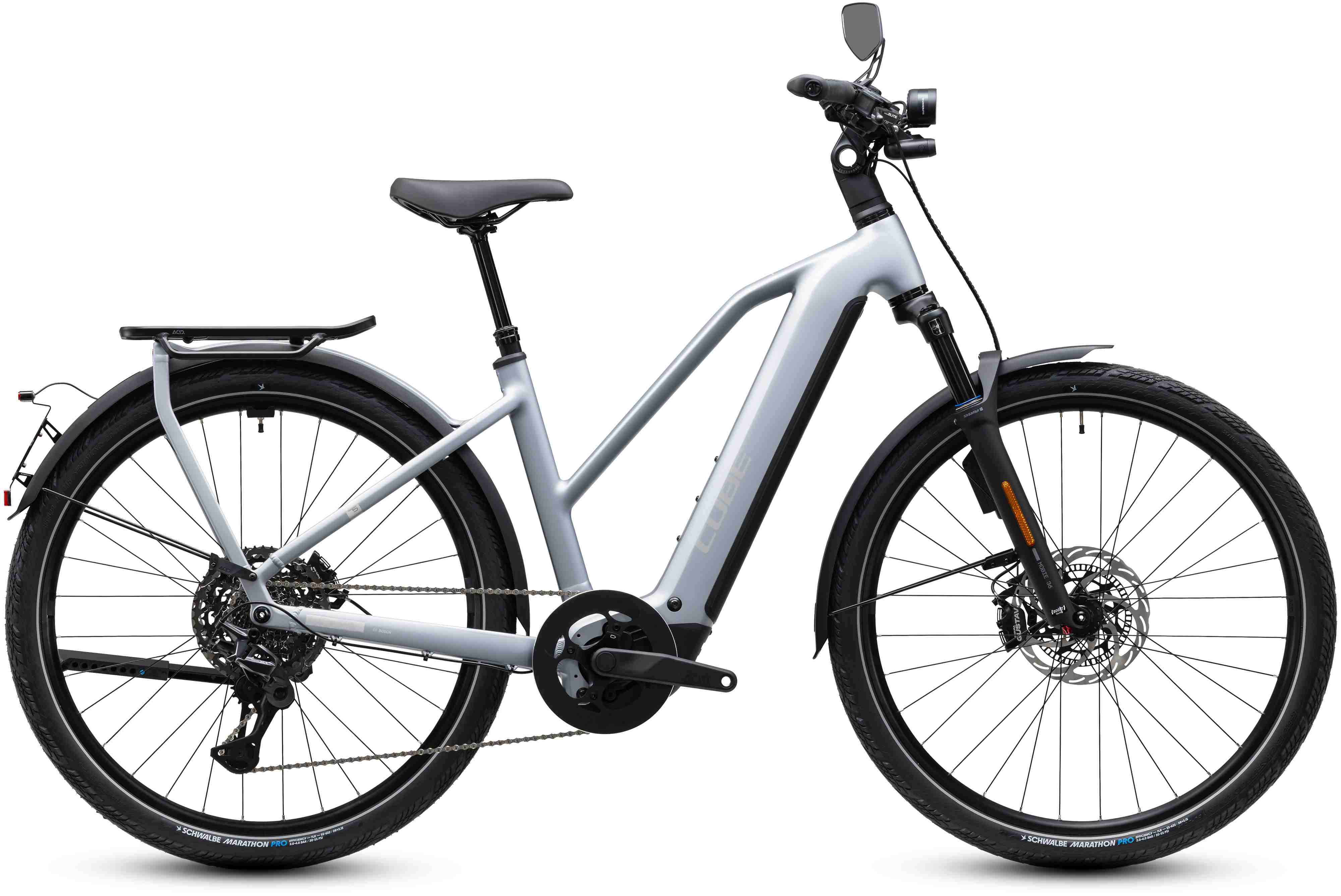Cube Kathmandu Hybrid 45 800 / slategrey´n´chrome / Trapeze