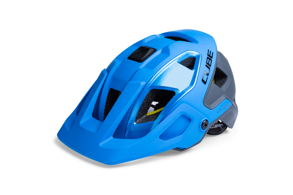 CUBE Helm STROVER X Actionteam / blue´n´grey