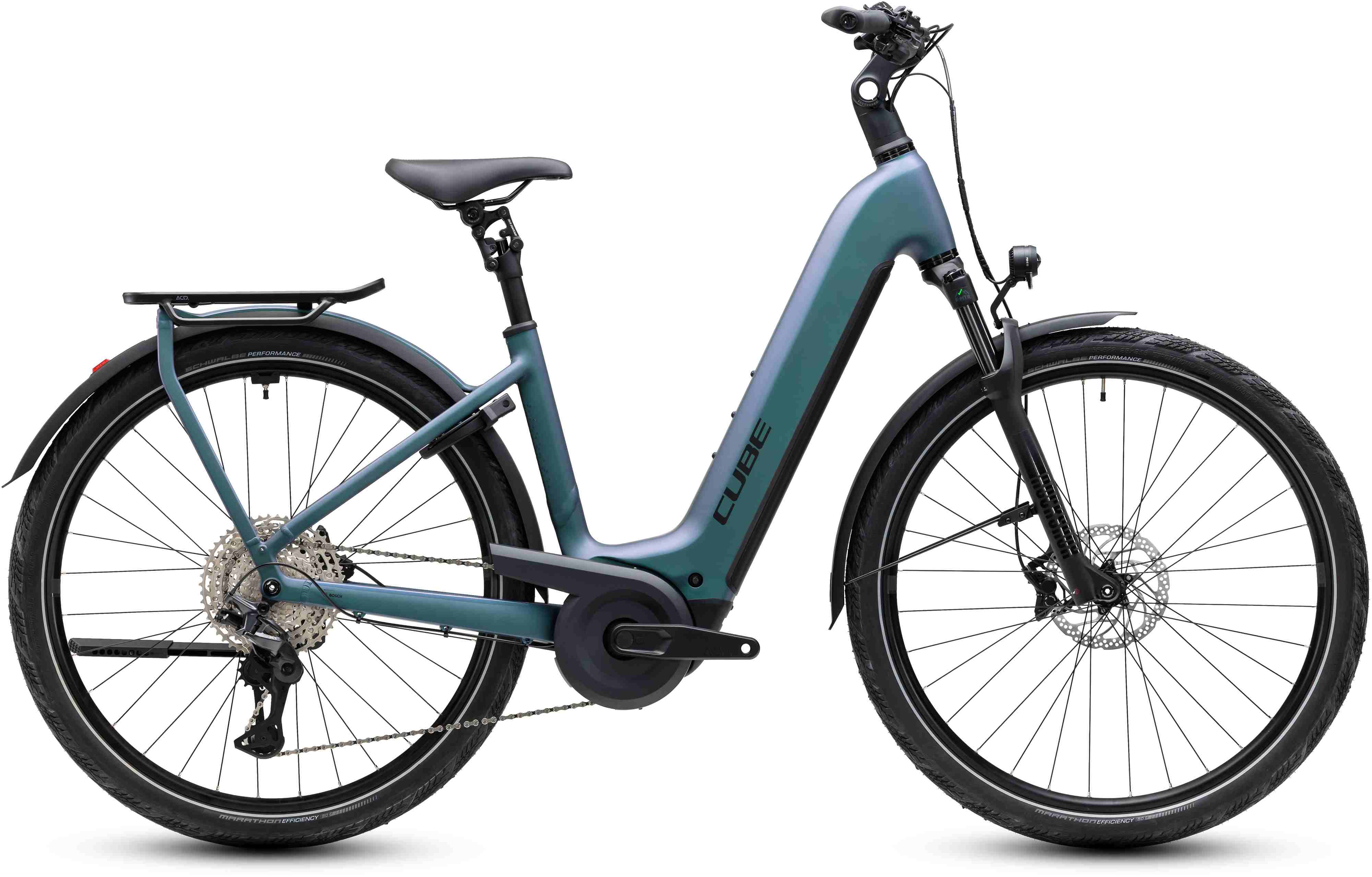 Cube Kathmandu Hybrid Pro 800 / smaragdgrey´n´black / Easy Entry