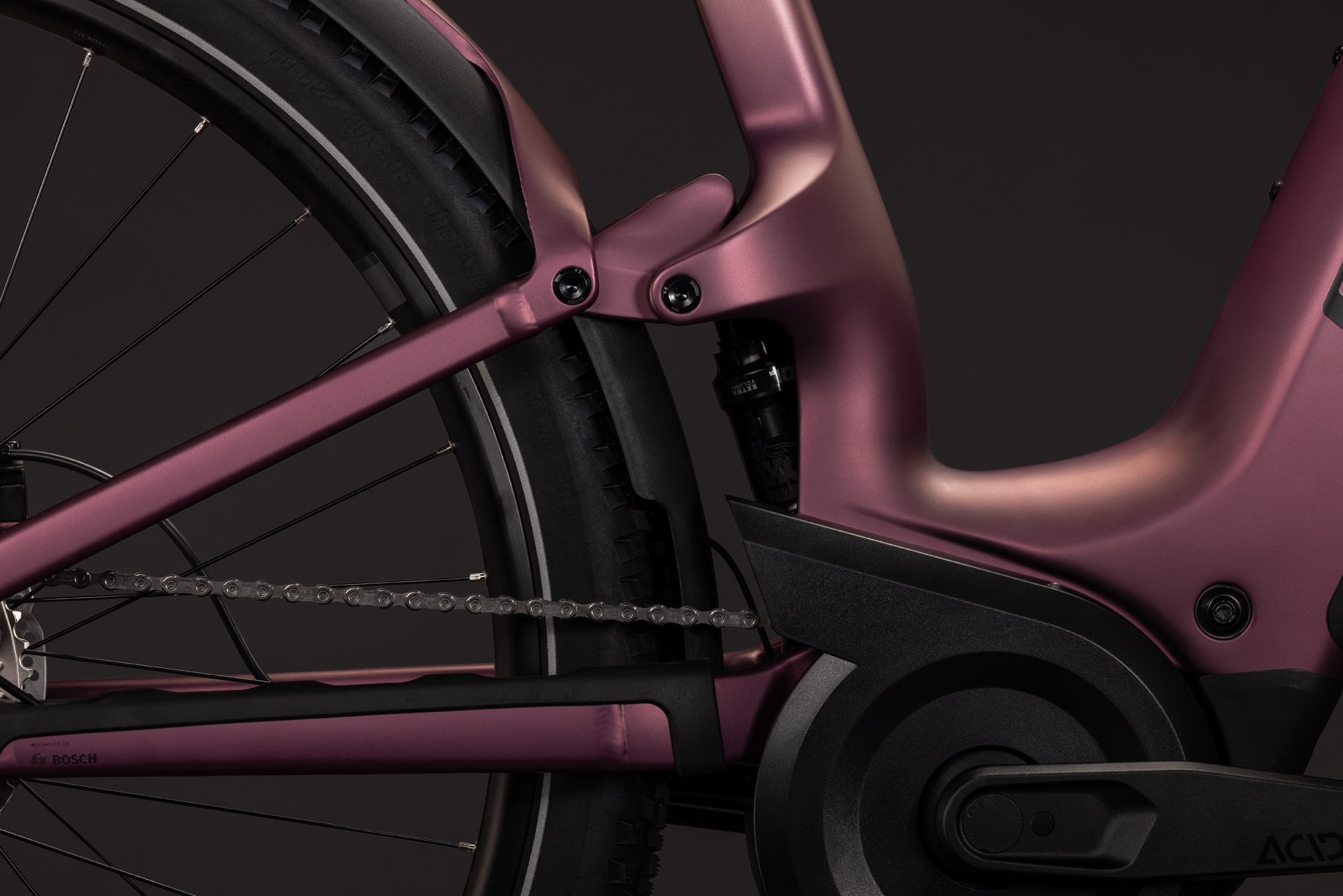 Cube Nuride Hybrid ONE11 HPC SLX 800 / mauve´n´black / Easy Entry