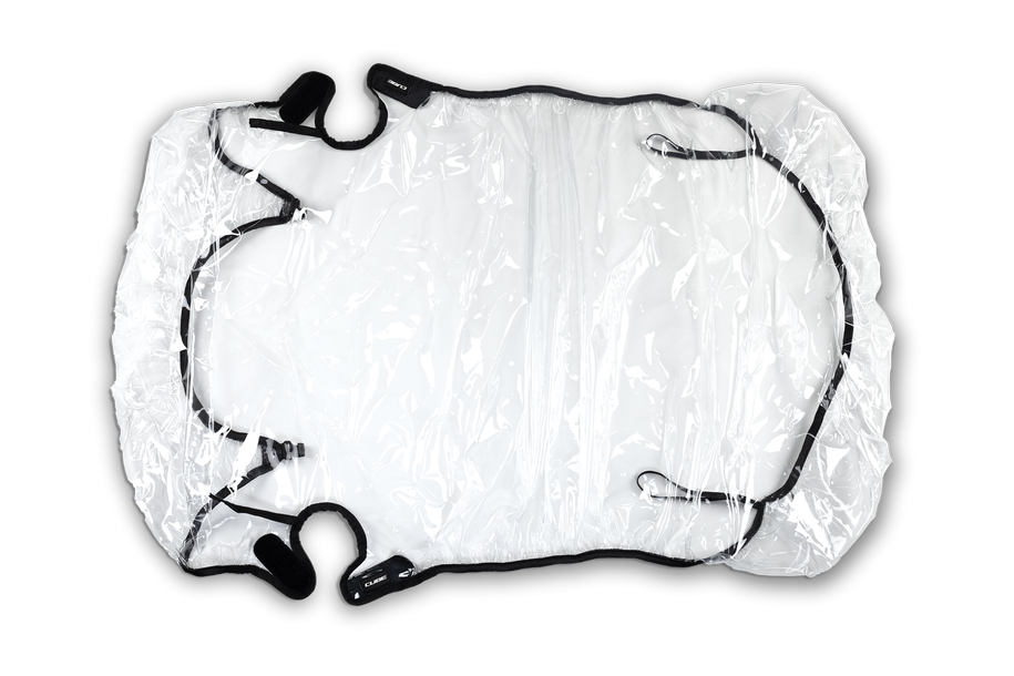 CUBE Regenschutz für Kinder Fahrradanhänger / Double CMPT