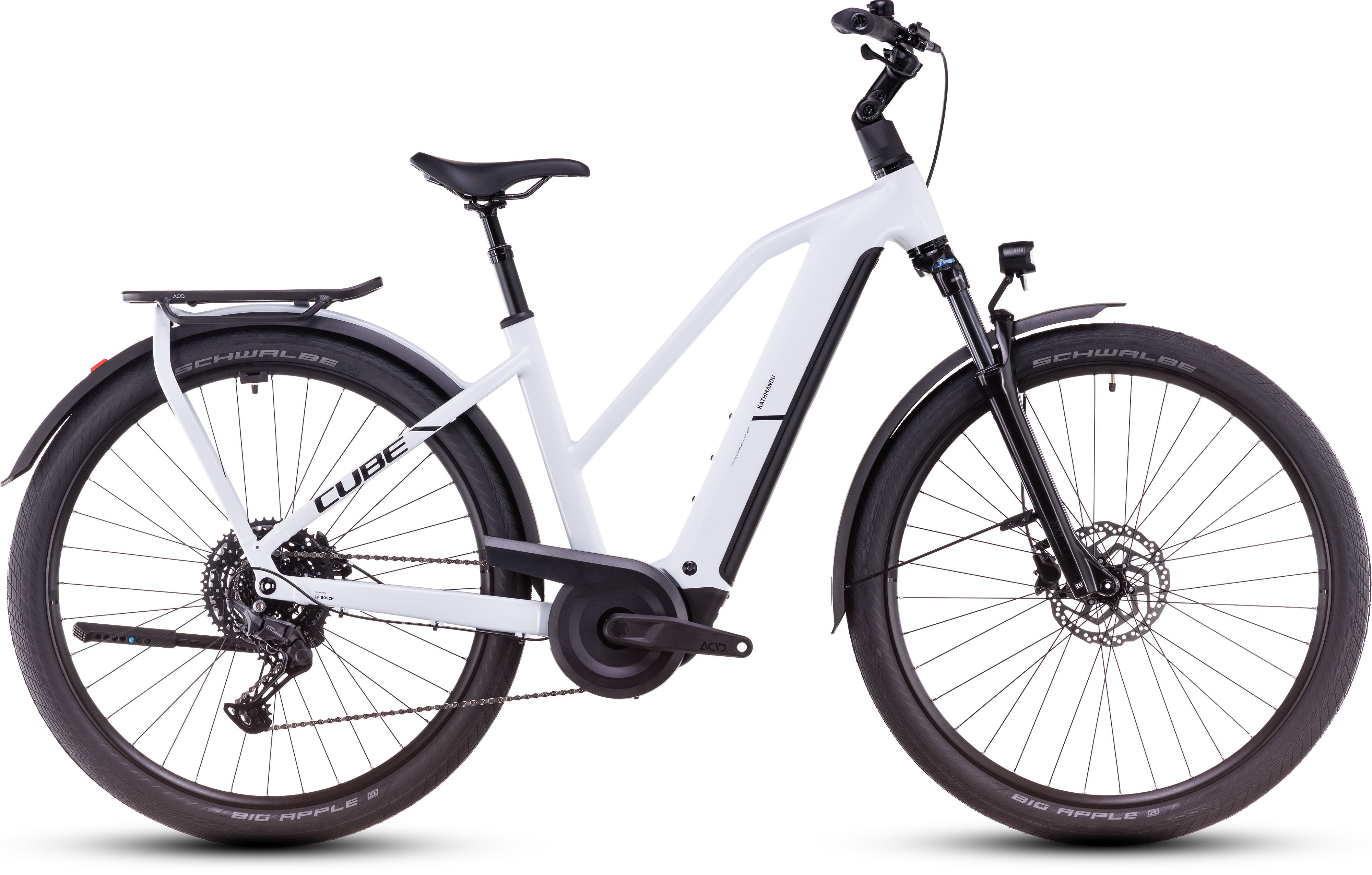 Cube Kathmandu Hybrid ONE 800 / polarwhite´n´black  /  Trapeze