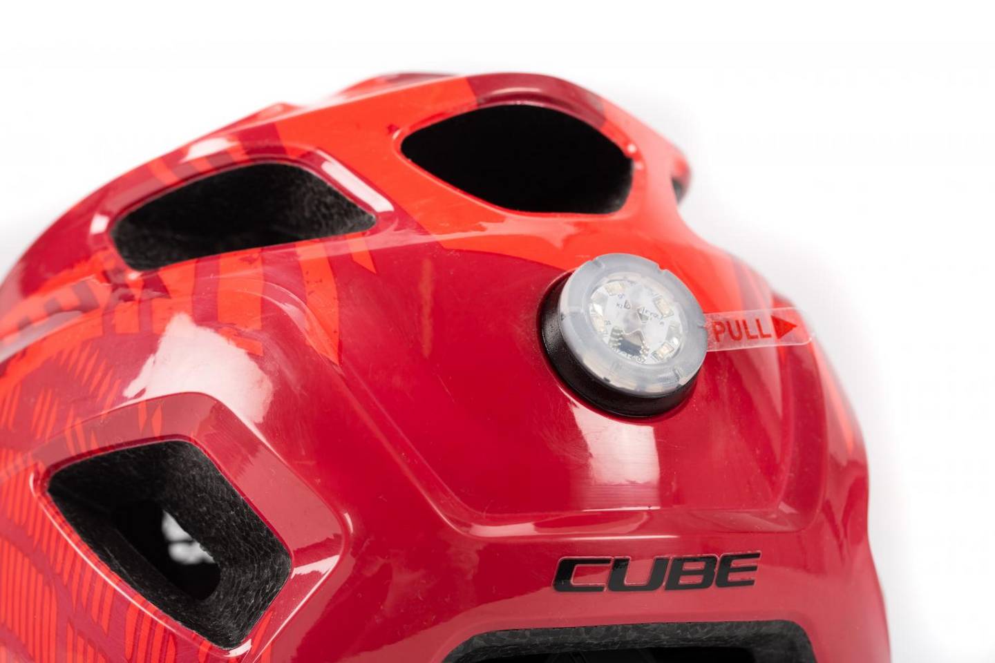 CUBE Helm ANT / red splash M (52-57)