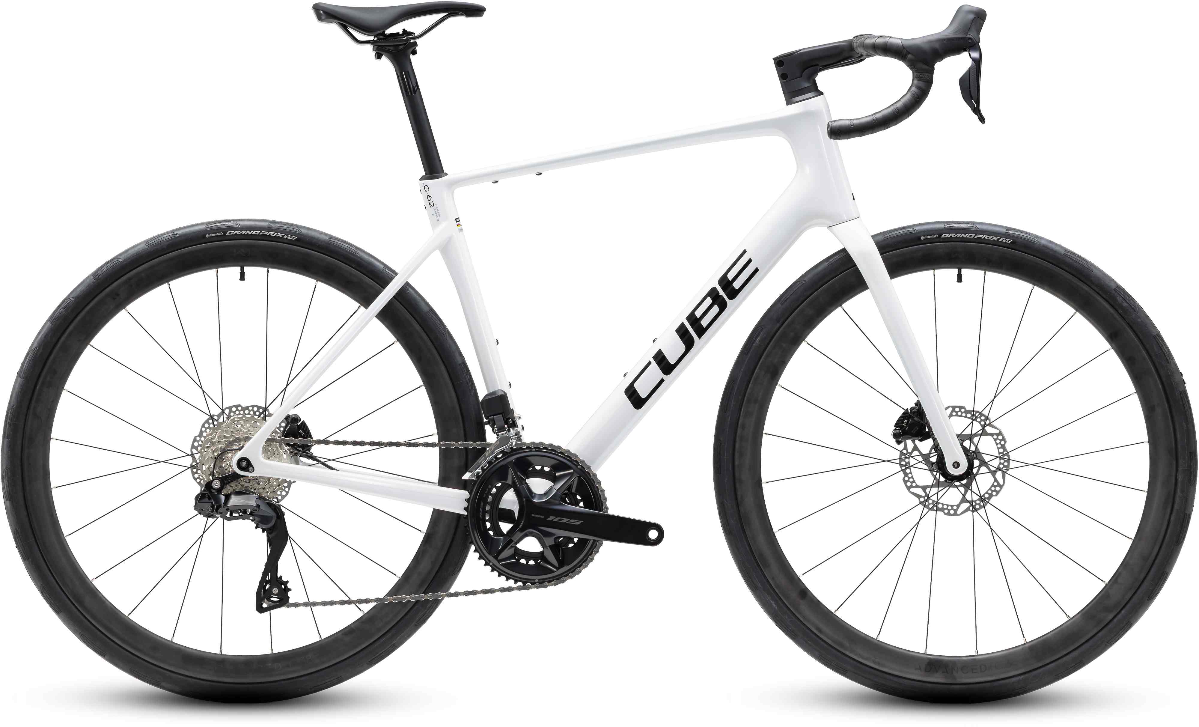 Cube Attain C:62 SLX / metallicwhite´n´black