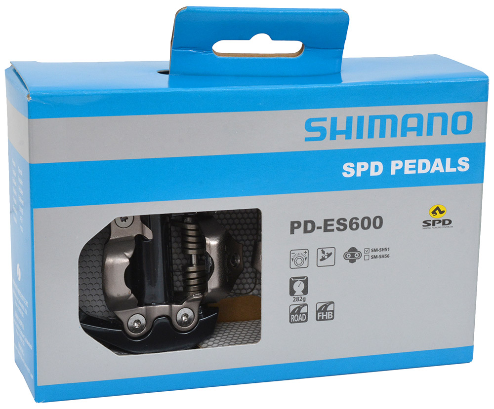 SPD Road-Pedal Shimano PD-ES600 / einseitig, ohne Reflektoren