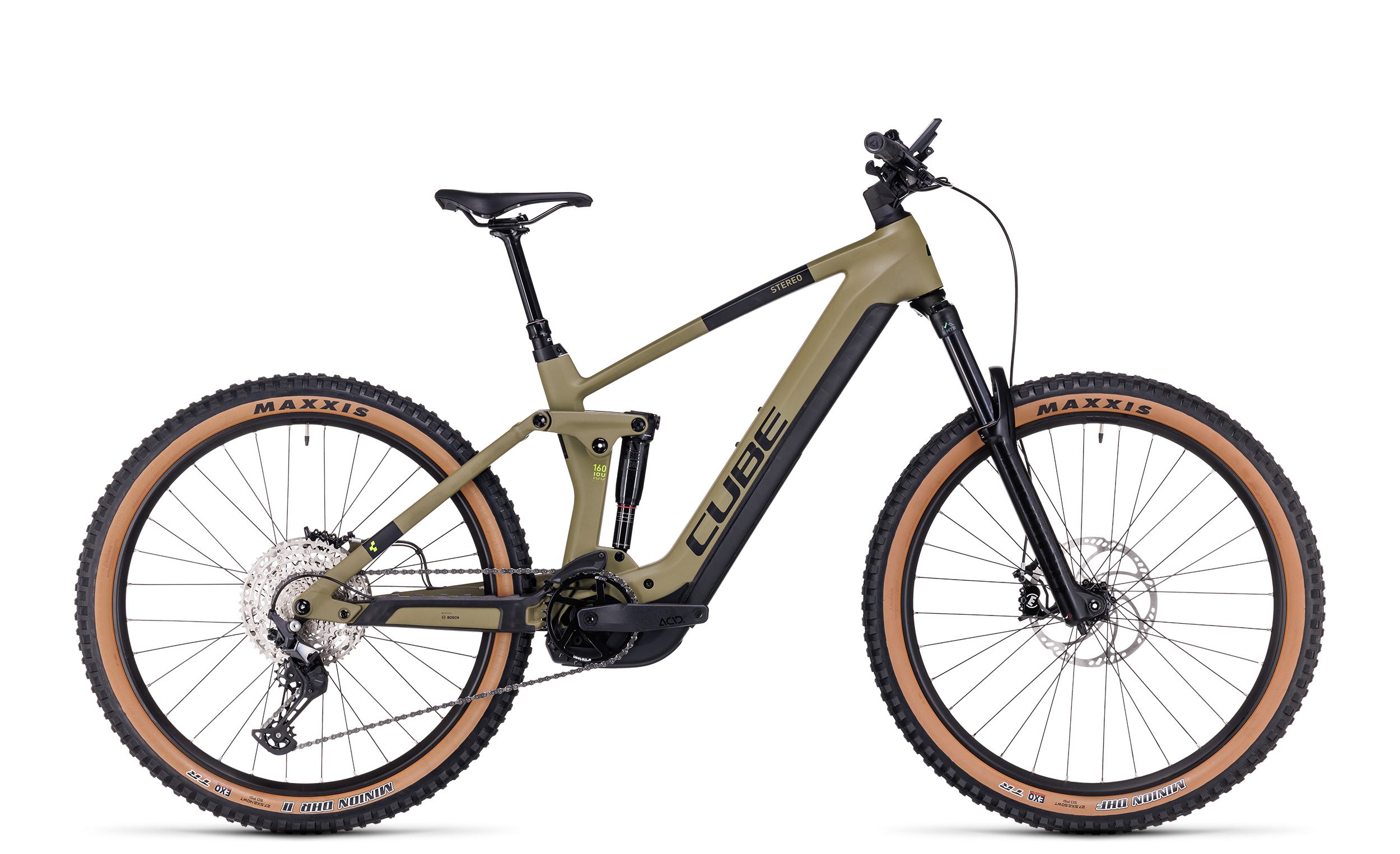 Cube Stereo Hybrid 160 HPC Race 750 27.5 / olive´n´green