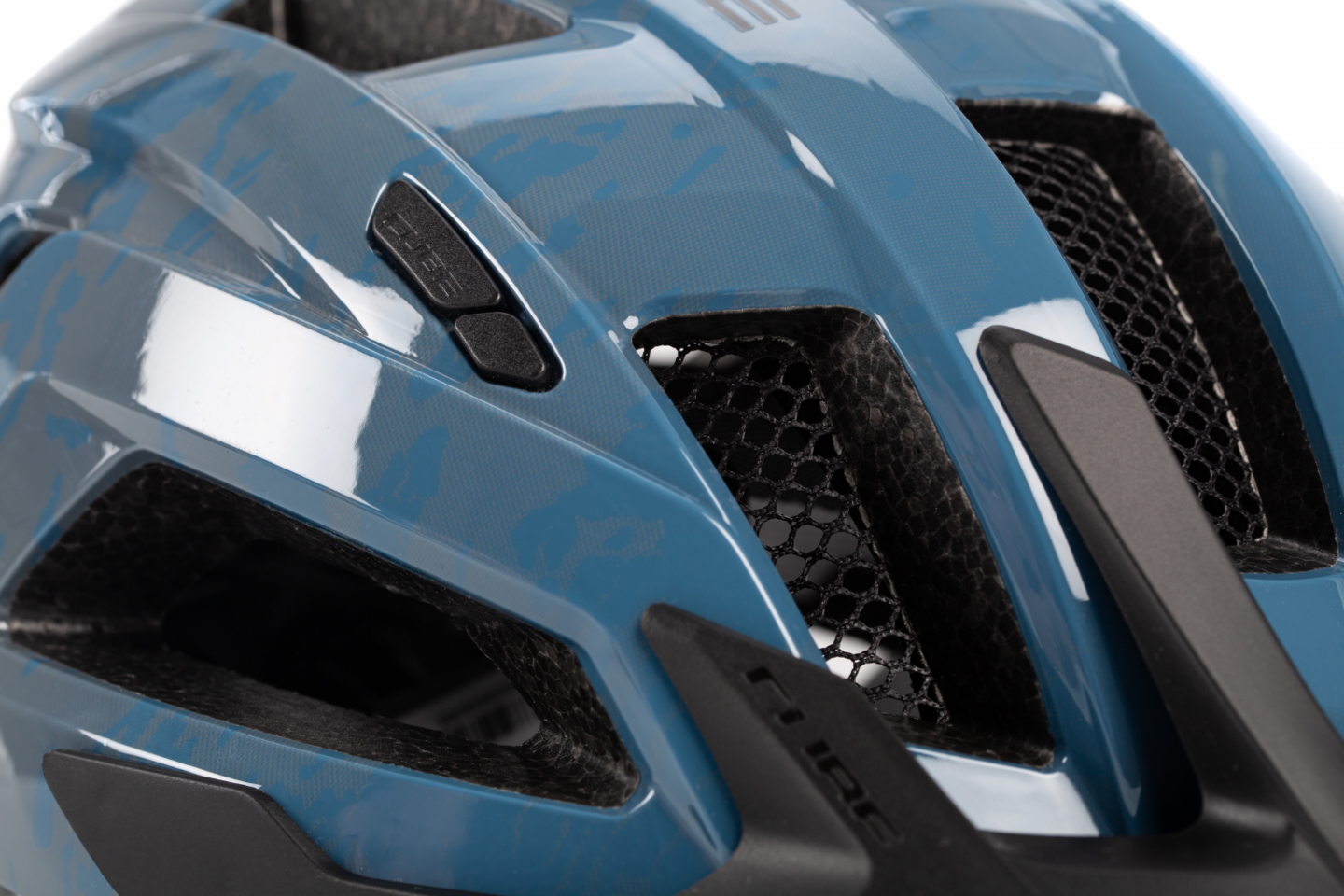 CUBE Helm STEEP   / glossy blue M (52-57)