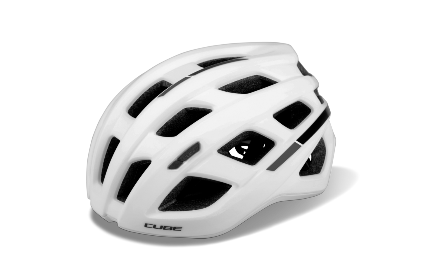 CUBE Helm ROAD RACE white
