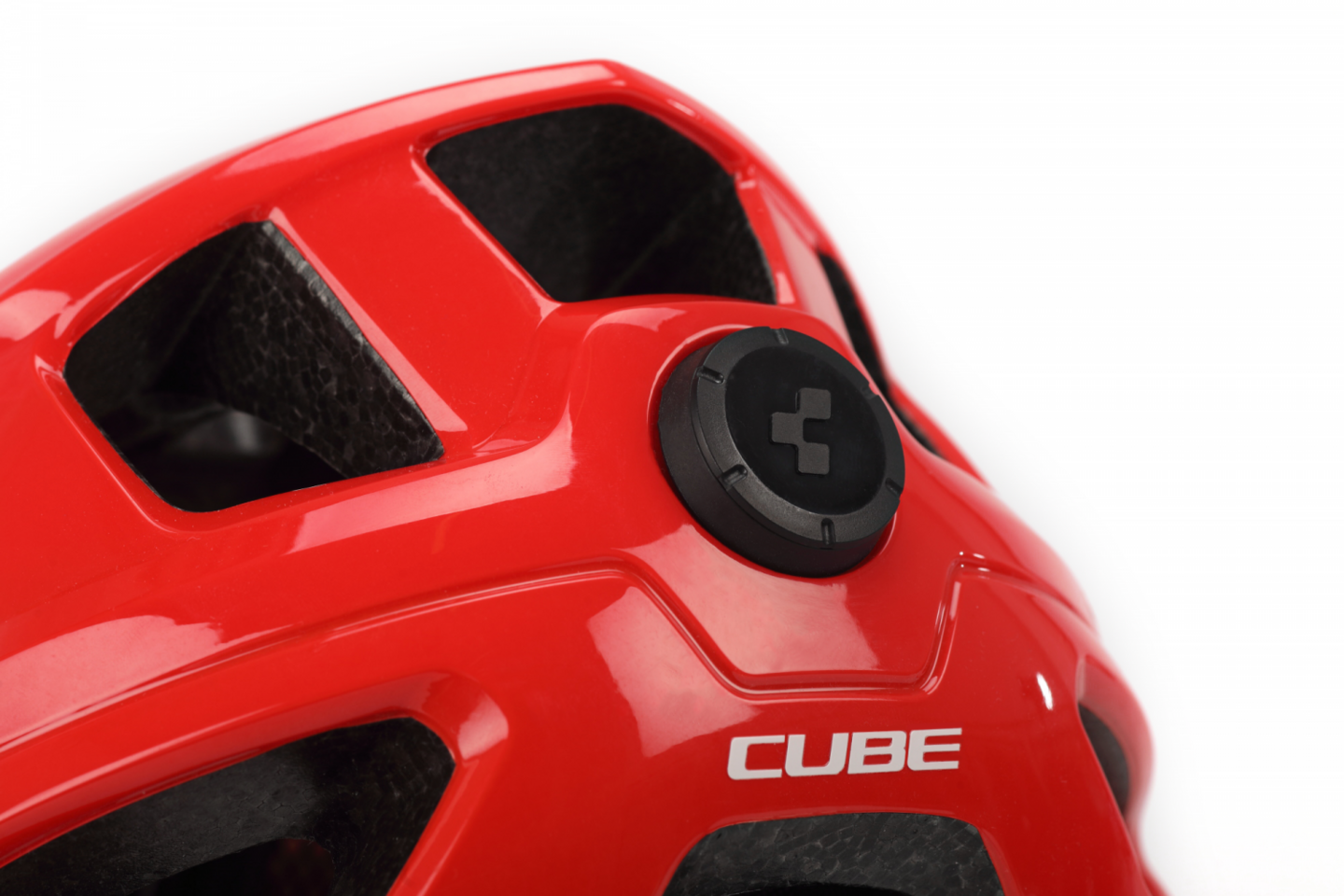 CUBE Helm STEEP  / glossy red S (49-55)
