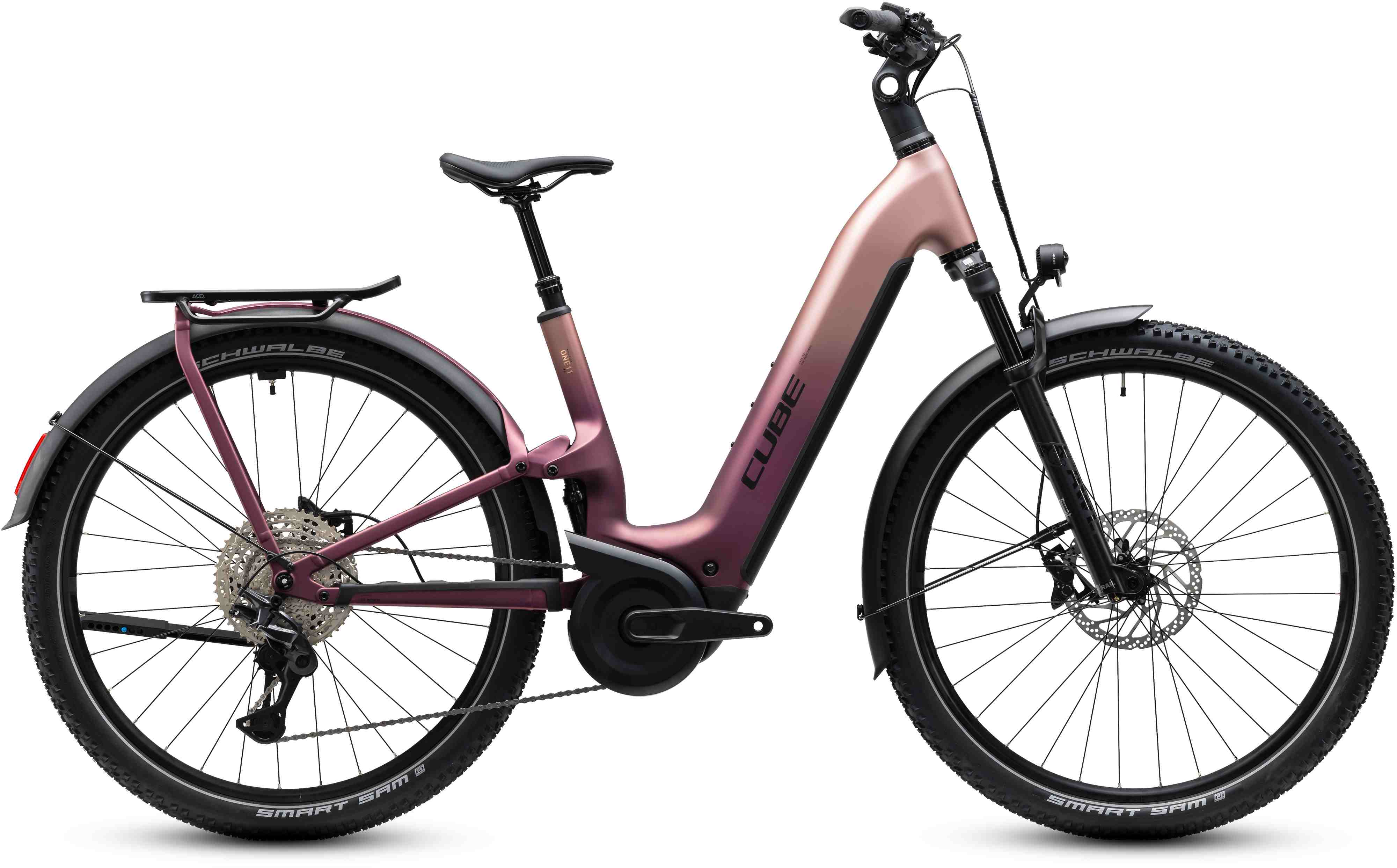 Cube Nuride Hybrid ONE11 HPC SLX 800 / mauve´n´black / Easy Entry