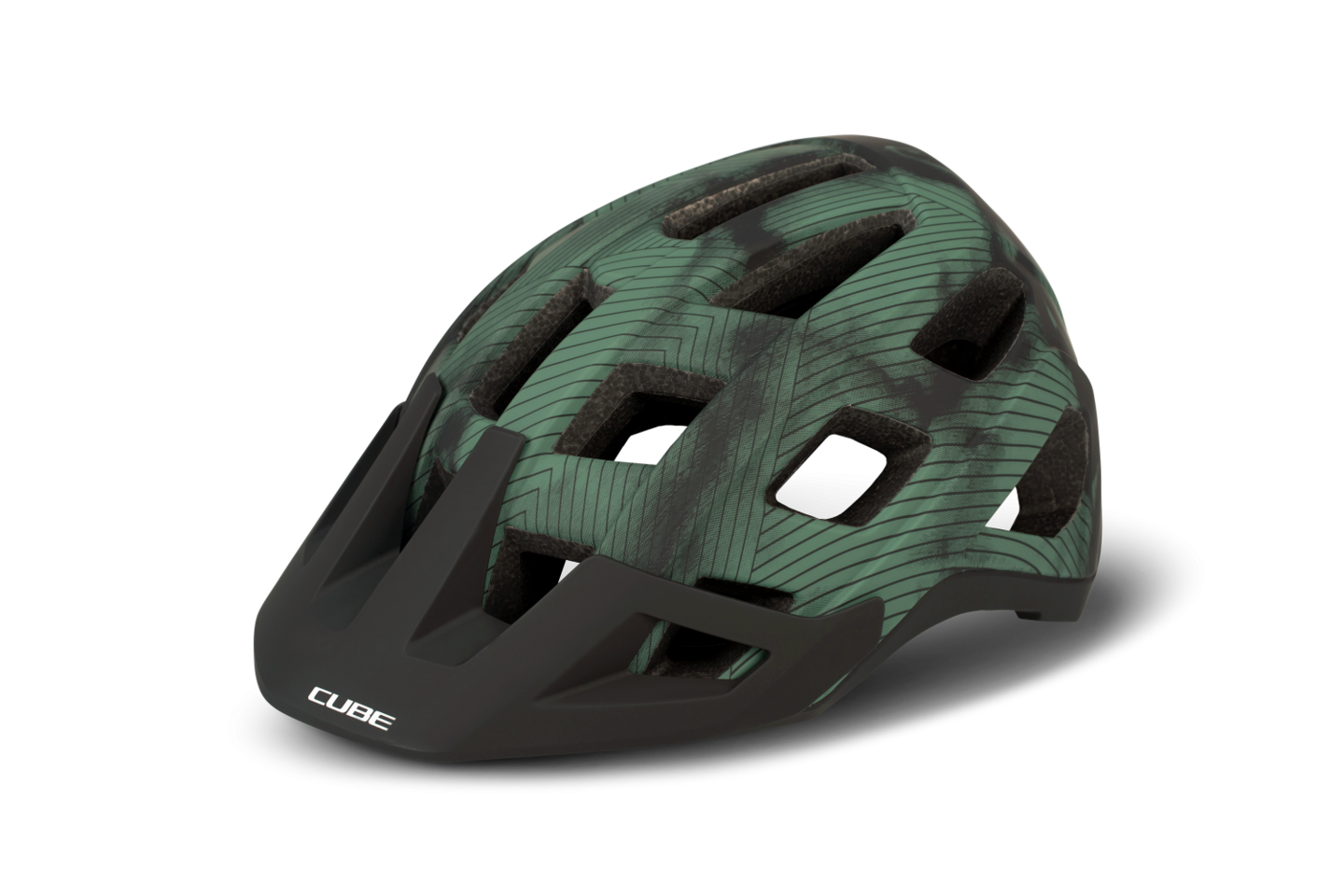 CUBE Helm BADGER  / green S (52-56)