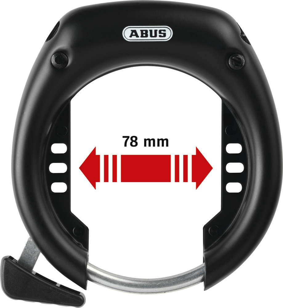 Abus SHIELD? Plus 5750L NR BK OE / Rahmenschloss Schlüsel abziehbar