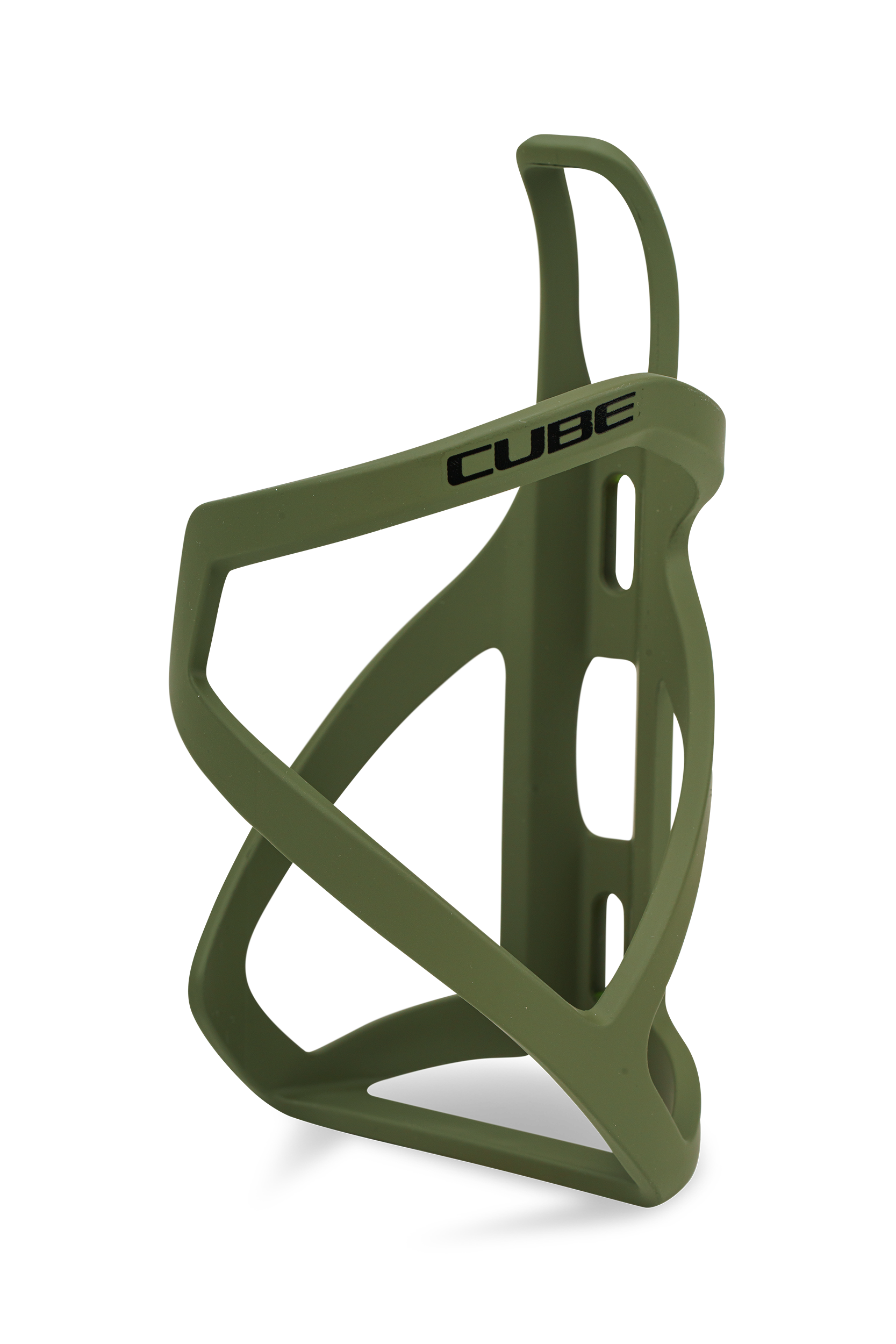 CUBE Flaschenhalter HPP Left-Hand Sidecage  / matt olive´n´glossy black